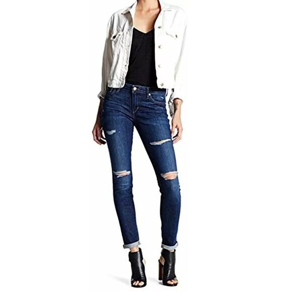 JOE'S Skinny Ankle Jeans Womens Sz 27 Distressed Destroyed Ripped Esther Stretch - Picture 1 of 11